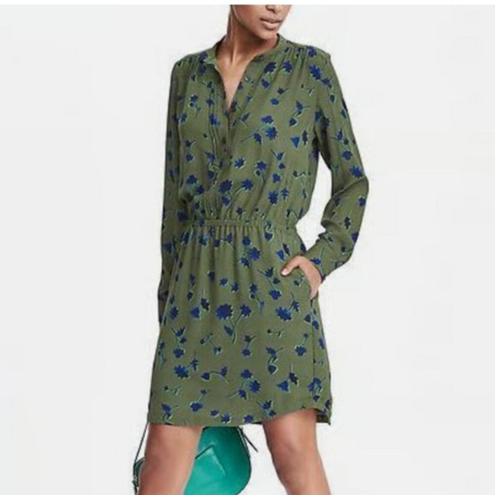 Banana Republic floral shirt dress, size S